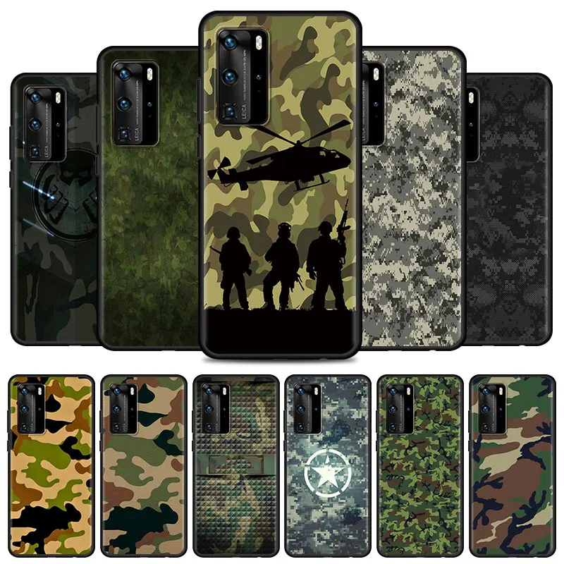 Camouflage Camo military Phone Case for Apple iPhone 14 13 15 Pro Max 11 Pro 12 Mini SE X XS Max Soft Cases Cover