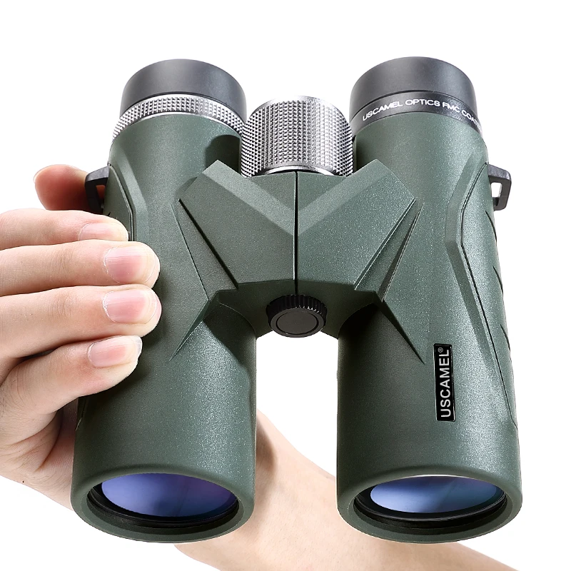 USCAMEL 8x42 BAK4 Binoculars Waterproof Telescope Professional Hunting Optics Camping Outdoor Bird Watching with Strap Carry Bag