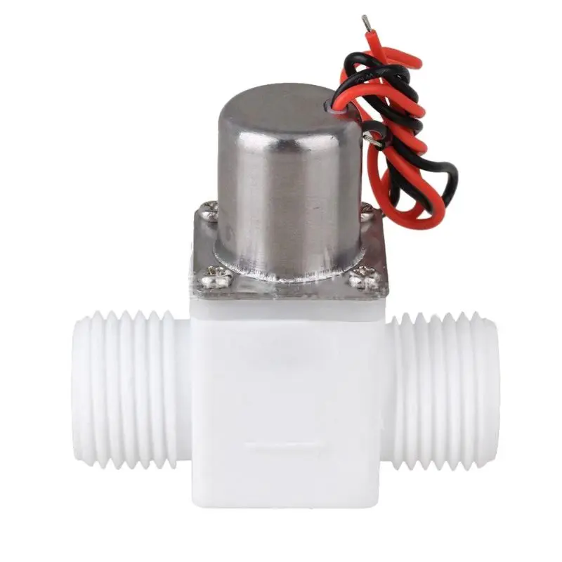 Válvula Solenoide plástico para grifo, accesorio herramientas Control agua, eléctrico, pulso, 3V, pulgadas, duradero