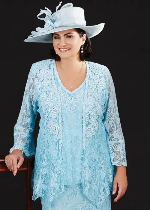 Customized Lace Mother of the Bride Dresses 2020 Long Sleeves Jackets Vestidos De Festa V Neck Cheap Wedding Guest Dress