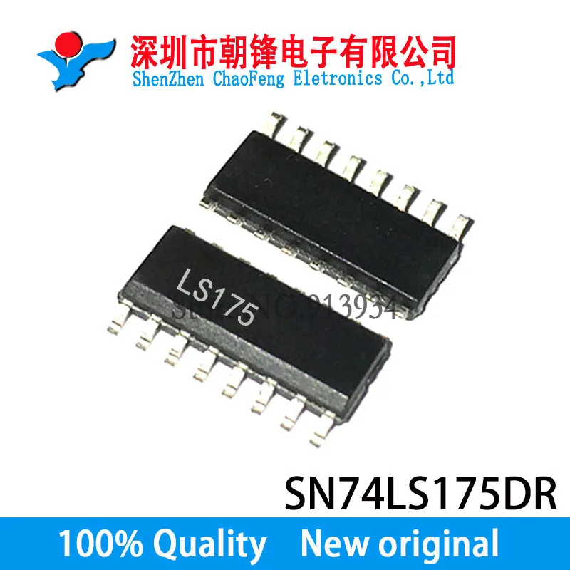 10PCS SN74LS175DR 74LS175 SN74LS175 SOP16 3.9มม.ใหม่