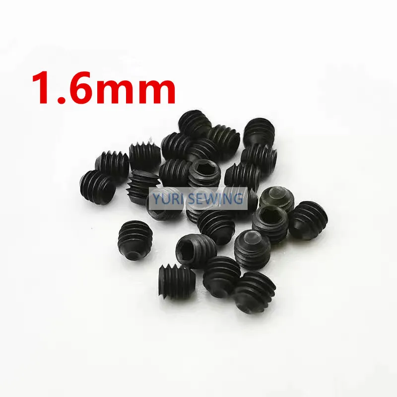 100pcs/lot 1.5mm/1.6mm overlock stitch pegasus hexagonal needle screw angle industrial sewing machine spare parts