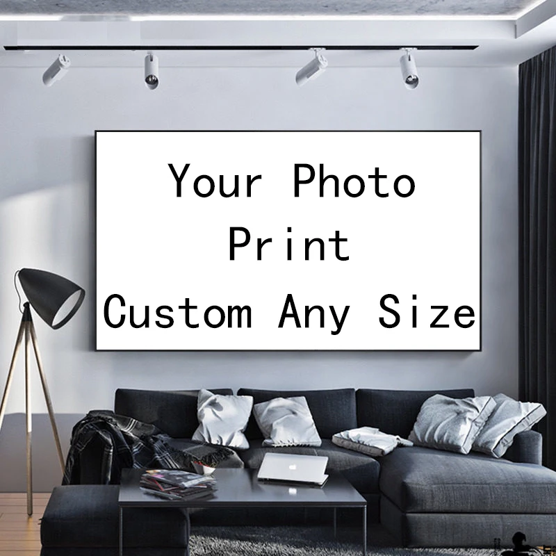 

Modern Custom Canvas Painting Waterproof Posters And Prints On Wall Art Your Photo Picture For Living Room Home Decor Cuadros