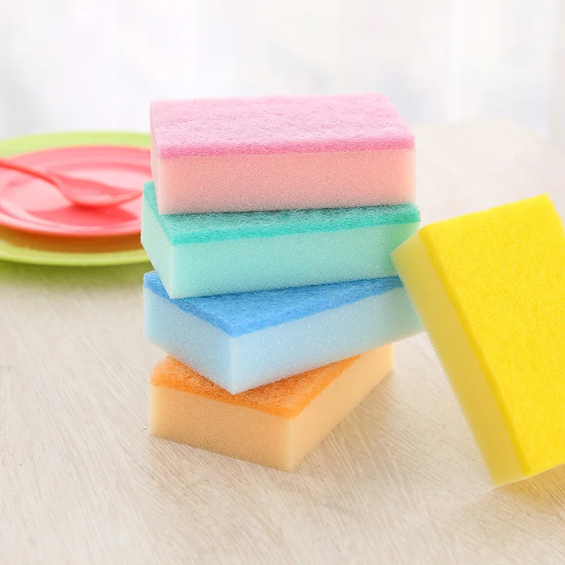 Multipurpose Sponge Cleaning  Wipe Duster Double-sided Use Household Cleaning Tool Soft Kitchen Cleaning Dish Strong Absorbent