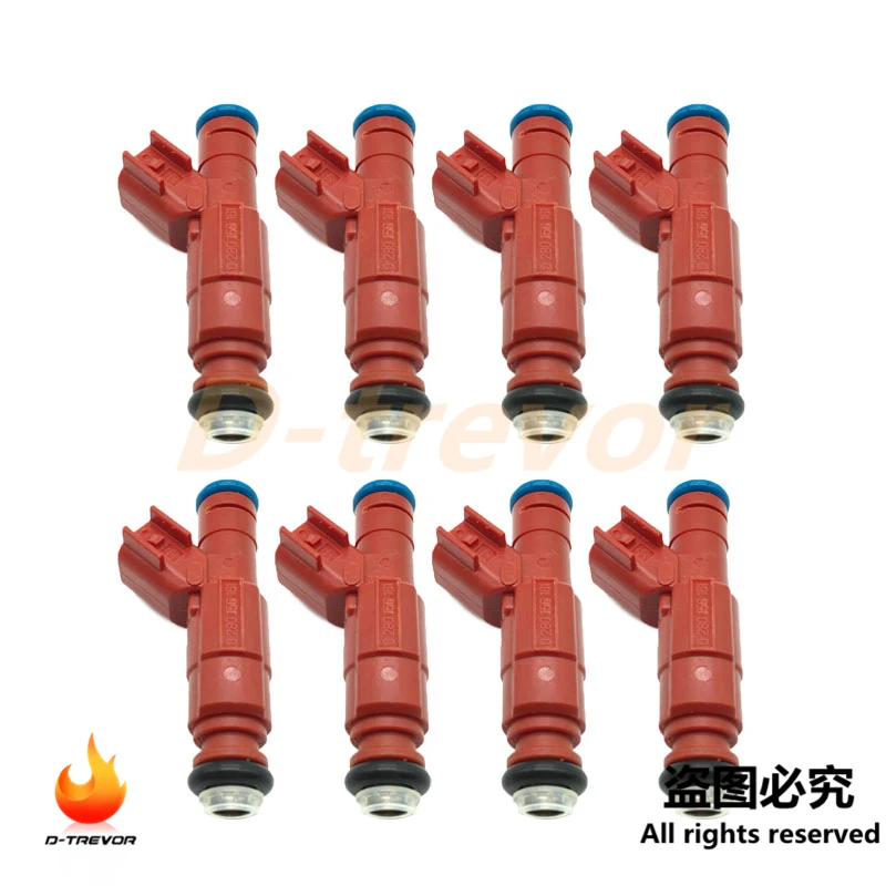 8Pcs 0280156161 Fuel Injectors For Jeep Grand Cherokee Wrangler Ford 3.8L 3.9L 4.0L