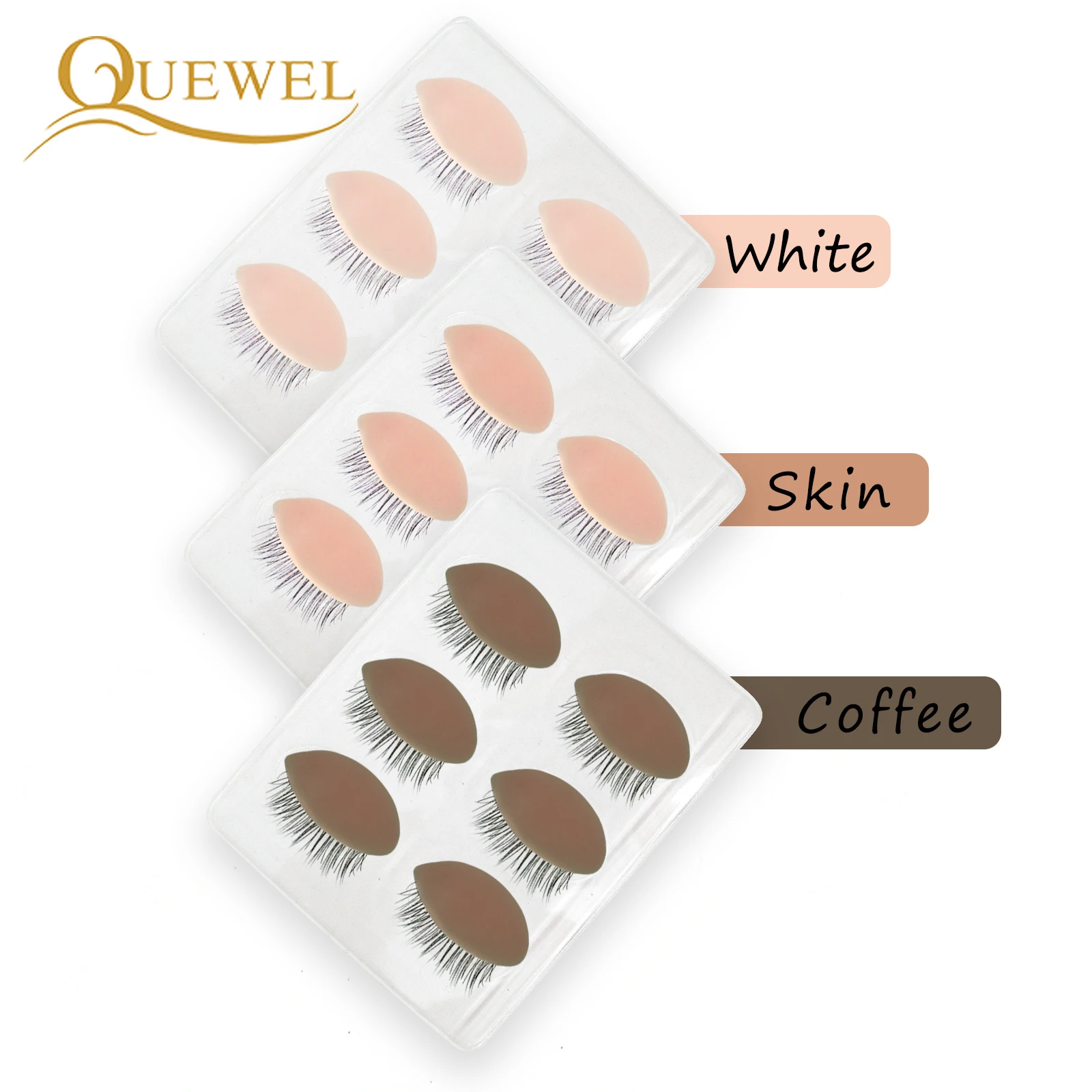 Ресницы для наращивания, манекен, 3 цвета