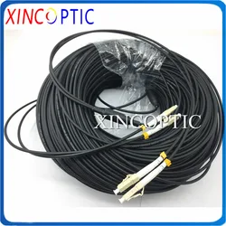 100M 2Core MM 50/125 OM2 OM3-300 2C SC ST FC LCUPC-LC Outdoor 3.0mm 2Fibers Armored LSZH Fiber Optic Patch Cord Jumper Cable