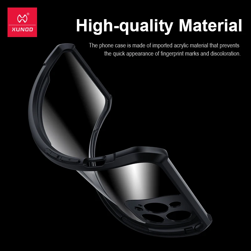 XUNDD - Funda protectora para iPhone 14 11 12 13 Pro Max12 Mini, funda Airbag a prueba de golpes, protección para cámara y pantalla, parte trasera transparente