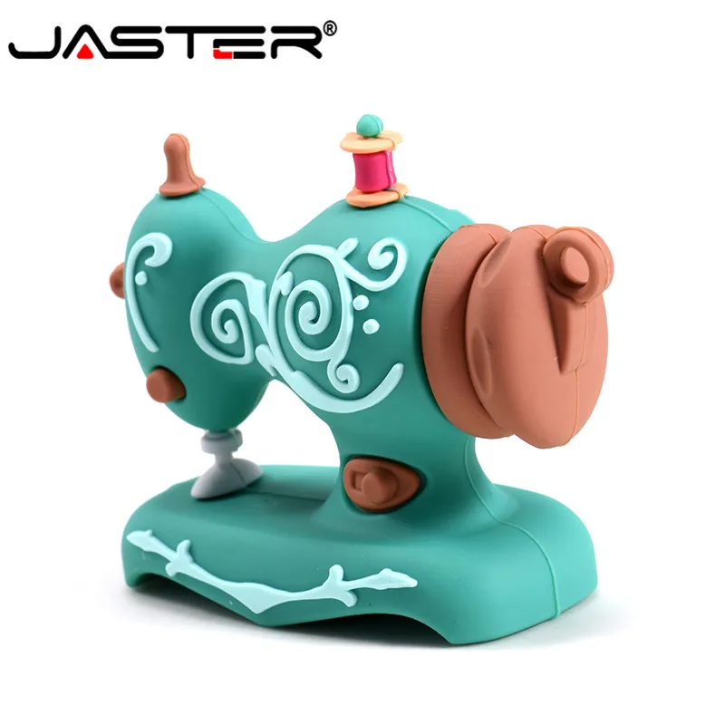 

JASTER 2019 Новый USB 2,0 мультфильм швейная машина модель usb флеш-накопитель 4 ГБ 8 ГБ 16 ГБ 32 ГБ 64 ГБ 128 ГБ Флешка U диск Рождественский подарок