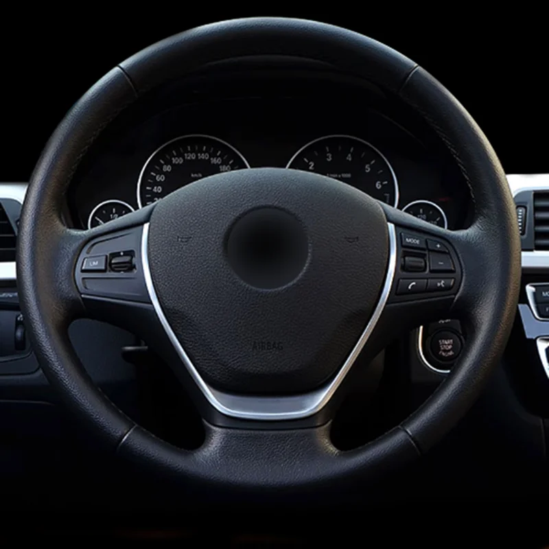 

Car steering wheel decorative trim cover sticker interior accessories parts for BMW E90 E91 E81 E46 320LI 335LI