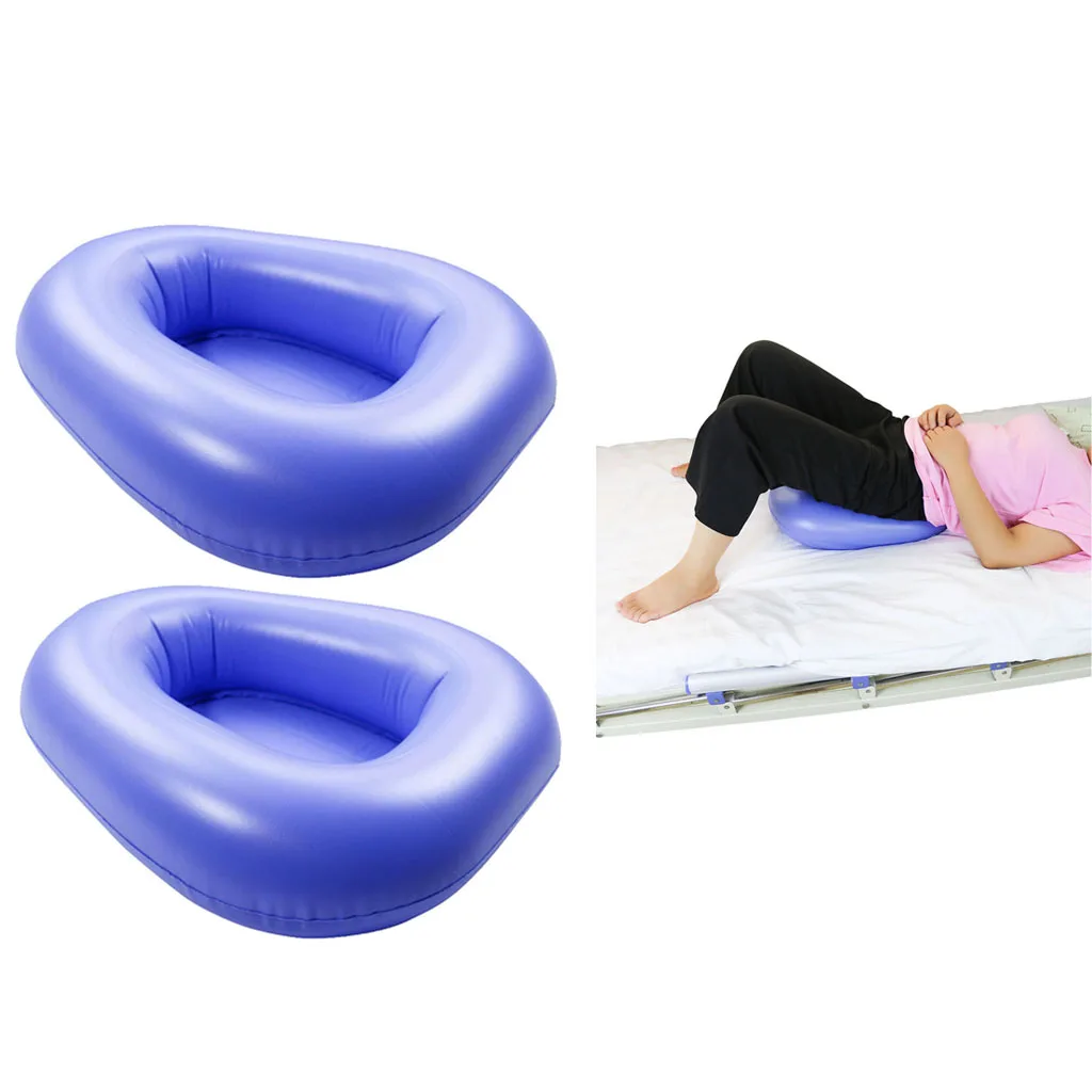 2Pcs Inflatable Bedpan Prevent Bedsore Decubitus Decubitus Seat Cushion for Elderly Outpatient Bedridden People