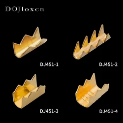 50 Pcs lot Shark Tooth-Shaped Crimping Terminal Brass Wire Buckle Connector 451-1 451-2 451-3 451-4 0.2-4mm2
