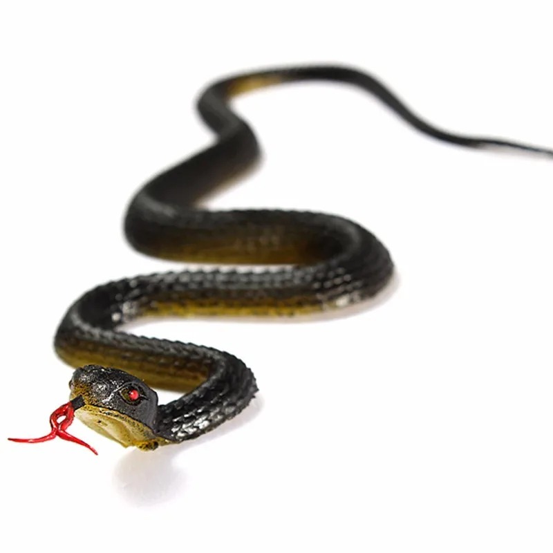 Juguete de serpiente de goma suave de simulación, serpiente falsa, pequeña, juguete de broma para el Día de los inocentes, regalos