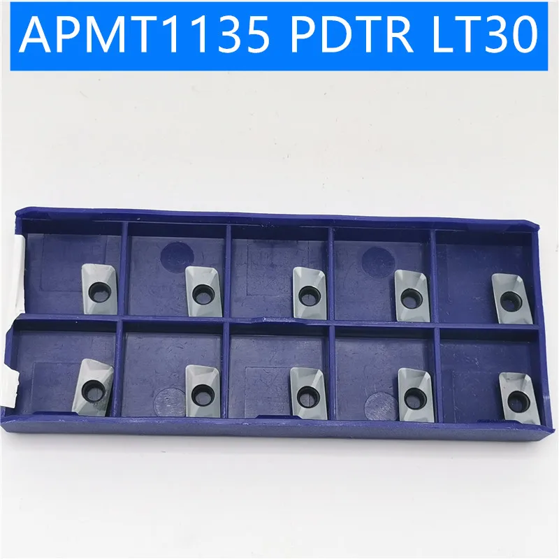 Di alta qualità di Fresatura inserto APKT1135/APMT1135 PDTR LT30 apkt/apmt 1135 Tornitura Esterna Strumento inserto In Metallo Duro CNC lama