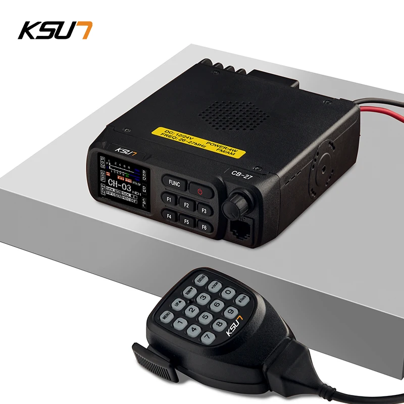 KSUN KS980PLUS  80W Walkie Talkie VHF136-174MHz UHF 400-480MHz Ham Mobile Radio Transceiver DTMF Car Radio