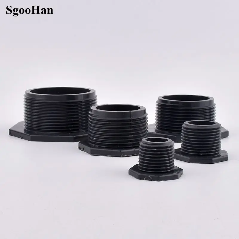 PVC  Male Thread Bushing Fittings Garden Aquarium Gardening Irrigation Plumbing Greenhouse Plastic Quick Joint Adapter