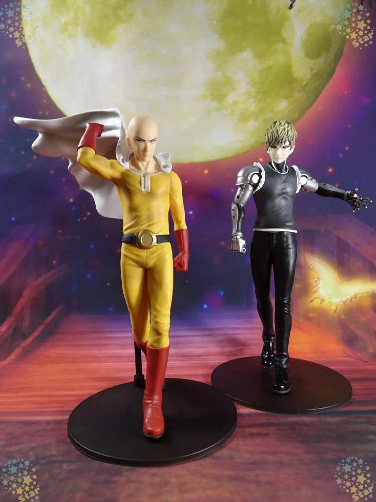 Origianl BANPRESTO Dasin anime ONE PUNCH MAN Saitama Genos Teacher SHF Action figure model toy