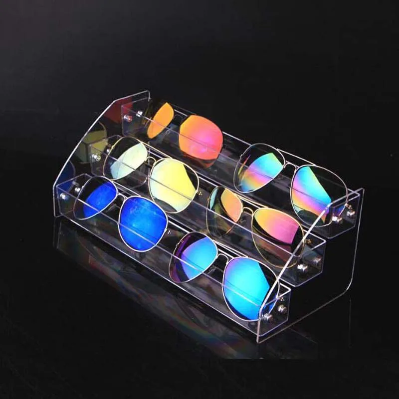 Fashion Transport Sunglasses Display Stand Eyeglasses Showing Rack Organizer Showcase Jewelry Glasses Holder Assemblable Various