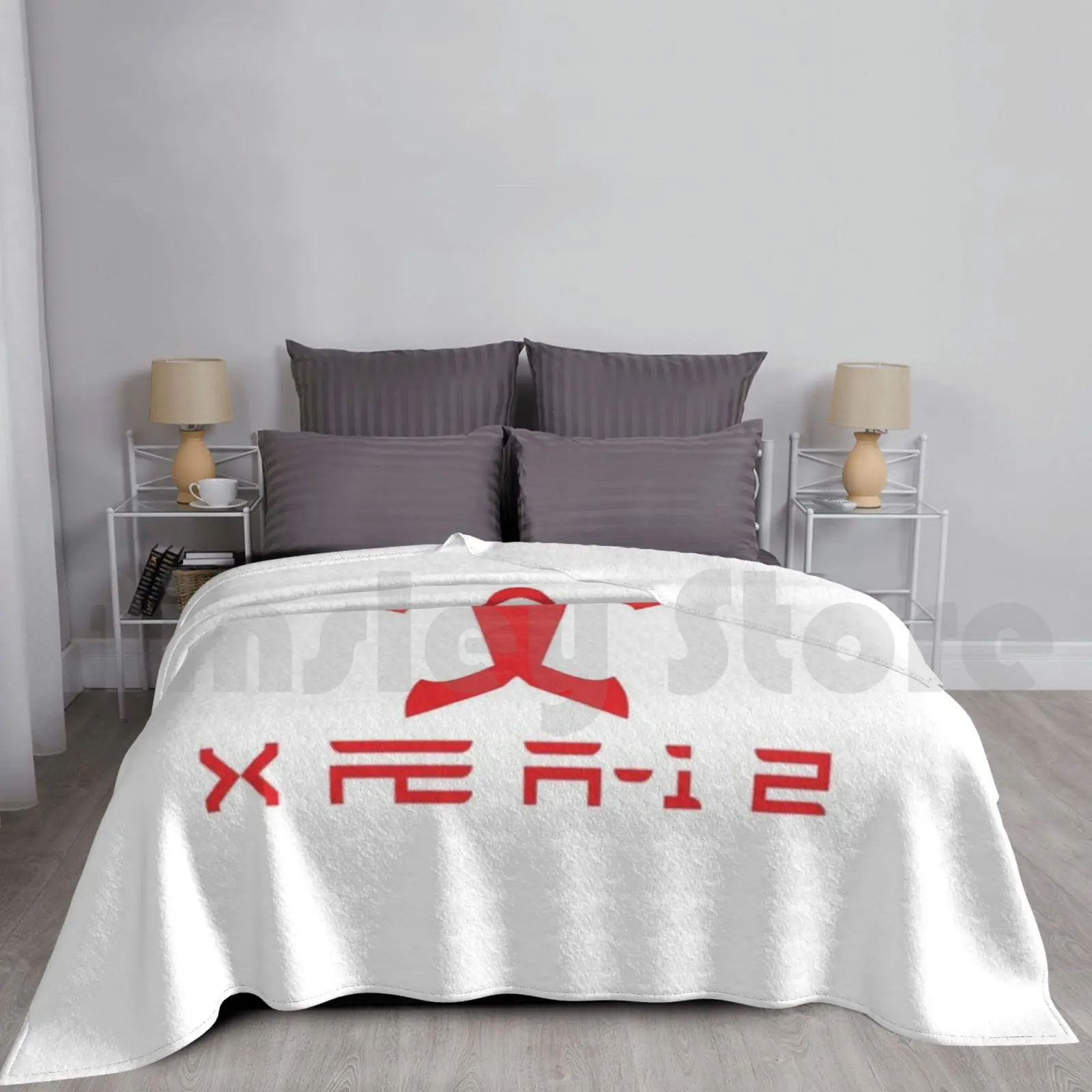 X ? A-12 Blanket Super Soft Warm Light Thin Tesla Logo Child Son Elon Musk Grimes Funny Humorous Comedy Joke Car