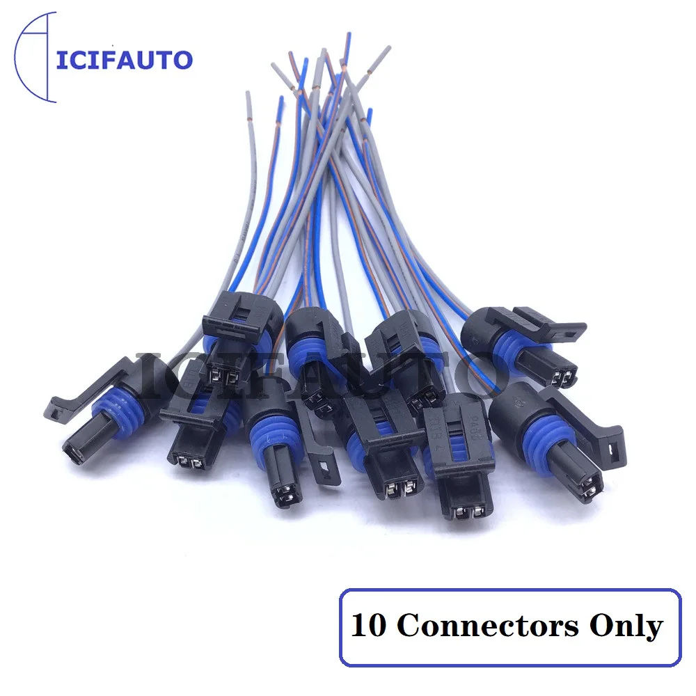 1/5/10 Pcs Pigtail Harness Connector of Engine Coolant Temperature Sensor for 1999-2009 Buick Cherolet Chevy GMC Pontiac Saturn