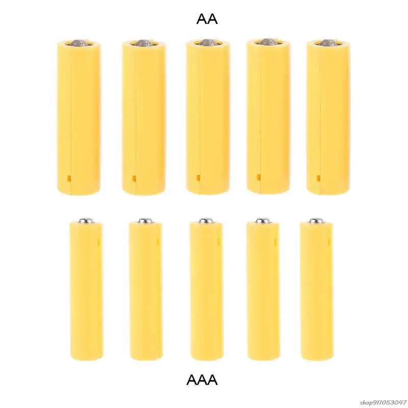 5Pcs LR06 AA/AAA Fake Setup Placeholder Cylinder Conductor Cells for Lithium iron phosphate 21