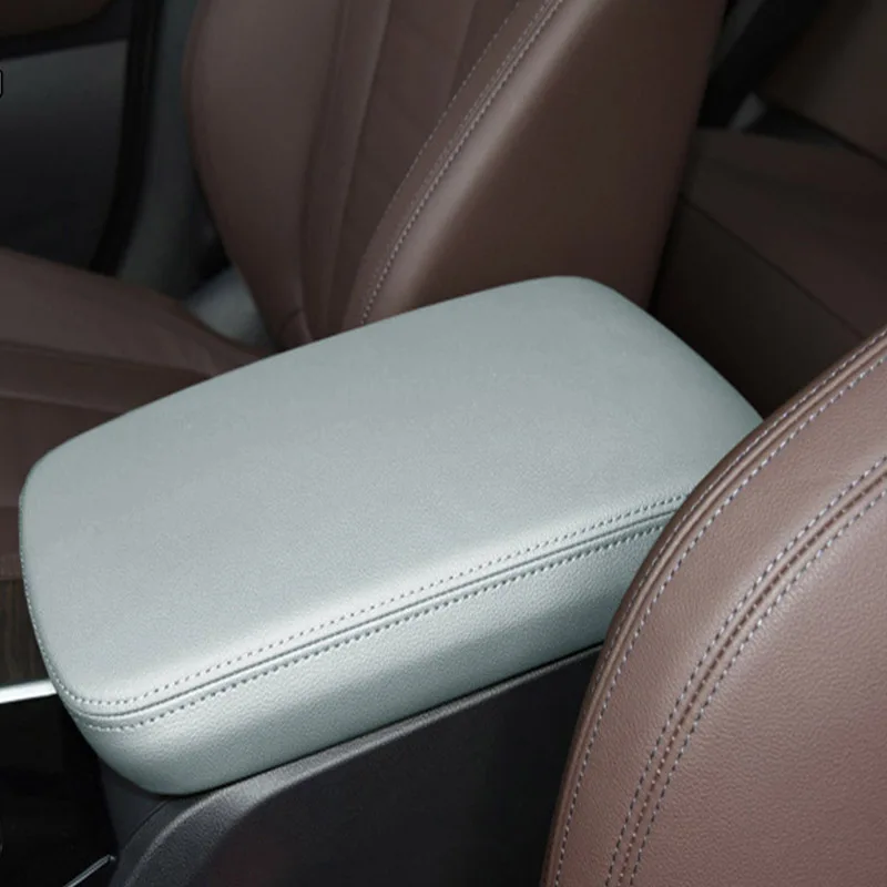 Genuine Leather Car Interior Center Console Armrest Box Cover For BMW X3 F25 E83 G01 X4 F26 G02 Series 1 7 740I E81 E82 E87 X1 - Image 5