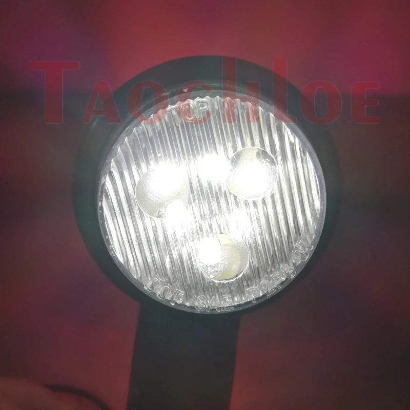 2Pcs Trailer LED Light 12V 24V Truck Outline Marker Light Parking Lamps Lorry Van Rear Lights Wide Lighting Red White