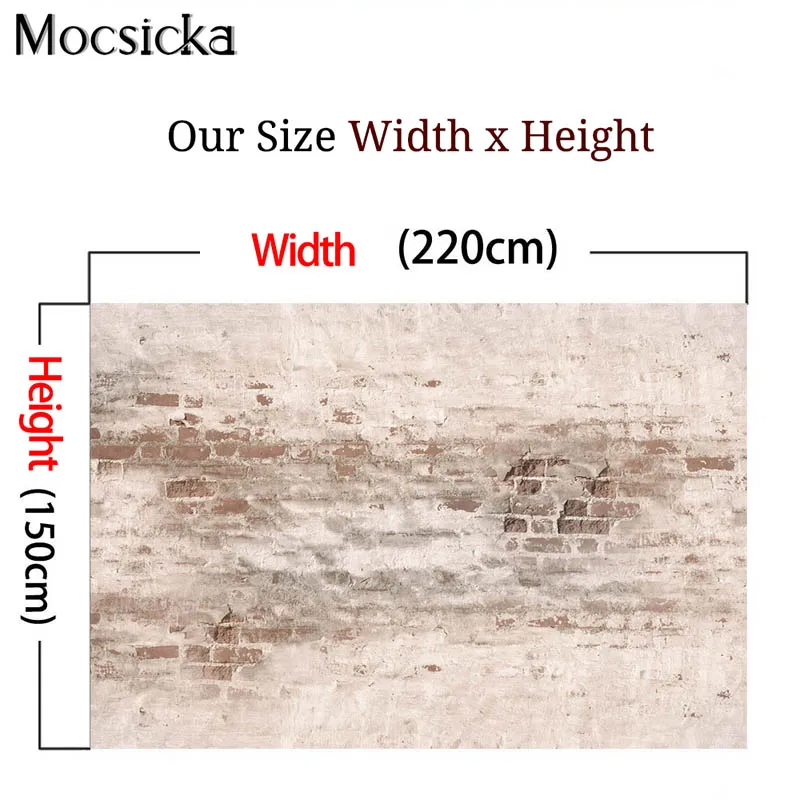 Fondo para sesión de fotos de pared de ladrillo antiguo Vintage, retrato de boda y cumpleaños para recién nacido, fondo de fotografía profesional para estudio fotográfico