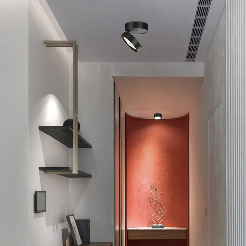 Alta qualidade superfície regulável montado downlights led 7w 9 cob conduziu a lâmpada do teto luzes ponto AC110-220V conduziu a lâmpada de iluminação interior
