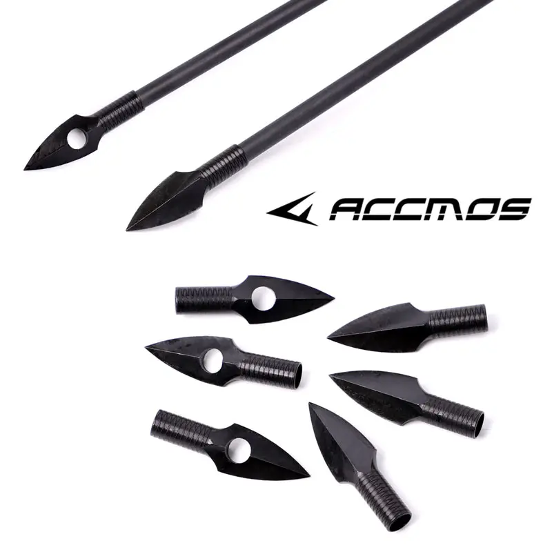 6/12/24pcs Archery Broadheads Tips 185/230gn Arrow Heads for ID8mm DIY Arrow Hunting