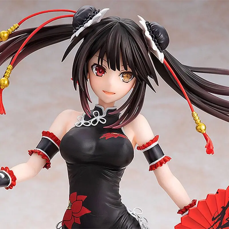 Anime DATE A LIVE Tokisaki Kurumi Action Figure Lovely Cheongsam Tokisaki Kurumi Figure Sexy Girls PVC Model Doll Chlidrens Gift