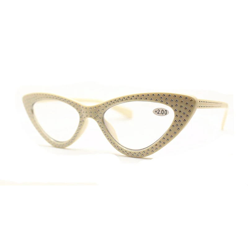 Women Fashion Diamond Cat Eye Reading Glasses magnifier Female Red Black Presbyopia Spectacles Hyperopia Eyeglasses +1.0~+3.5 L3 image 5