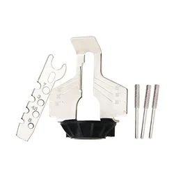 Afilador de taladro de afilado de motosierra, máquina de molienda, amoladora eléctrica, pulidor, Kit de herramientas de cadenas de sierra, juego de accesorios rotativos de taladro