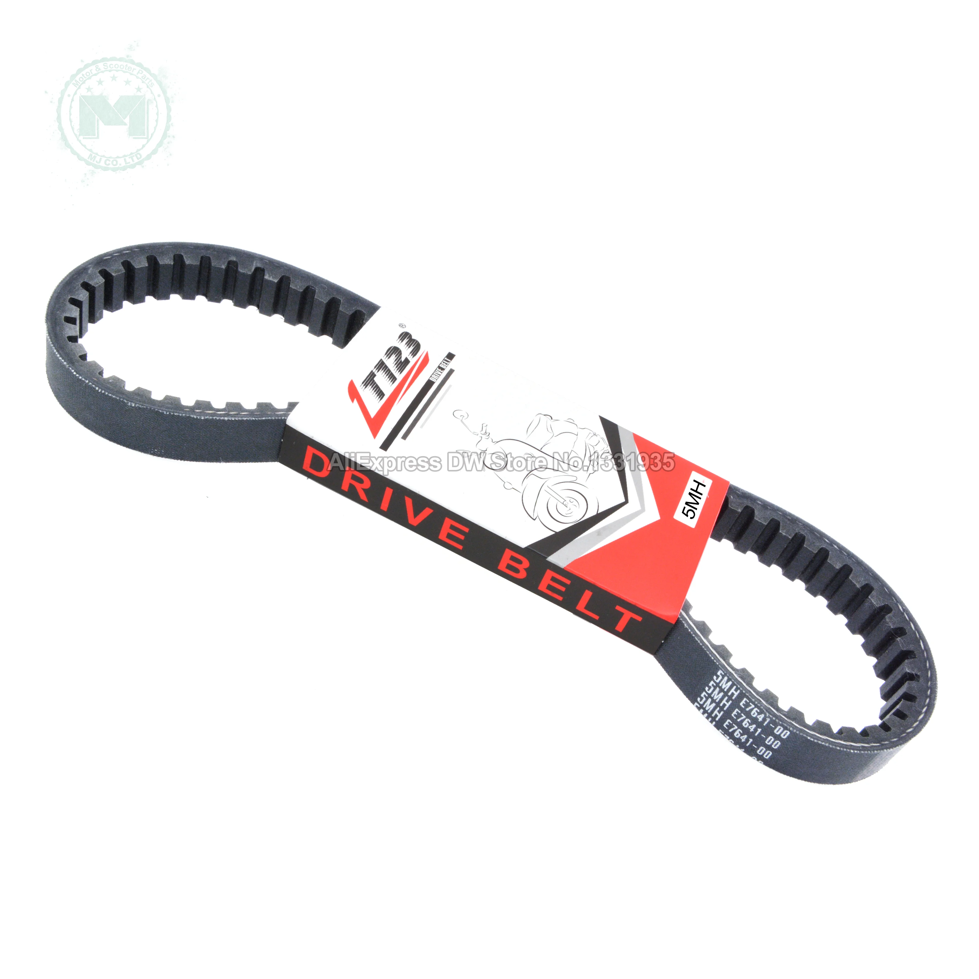 LT123 5MH E7641 Drive Belts Motorcycle Scooter Moped High Quality Rubber For ZY125T-A ZY125T-2A ZY125T-4A ZY125T-3