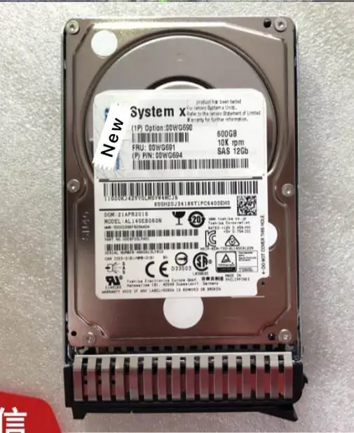 00WG690 00WG691 600G 10K 2.5 بوصة 12 جيجابايت ضمان جديد في الصندوق الأصلي. وعد بالإرسال خلال 24 ساعة