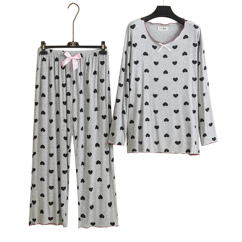 

Nightgowns 5xl-6xl Home Service Autumn And Winter Women's Modal Long-sleeve Pajamas Sexy Nightwear Pijamas New Robe