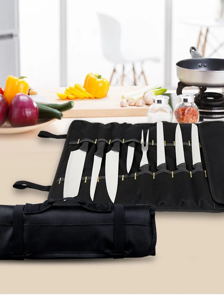 

1 piece of portable chef's knife storage bag portable reel knife bag multi-function chef's knife storage bag tool bag