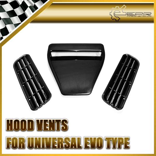 Universal Fitment ABS Plastic Hood Vent EVO Type Bonnet Air Intake Duct Drift Kit Fit For Evolution 7 8 9 X Civic EK EG FD FN FK