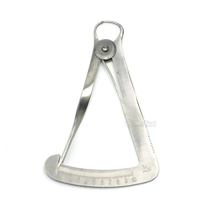 1Pcs Dental Wax Calibrator Caliper Dental Crown Gauge for Metal Dental Laboratory Instruments