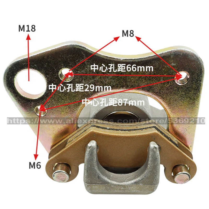 Rear Brake Caliper For Polaris Magnum Sportsman 500 W/Pads Motorcycle Disc Hydraulic Brake Bump Caliper 1996-2001