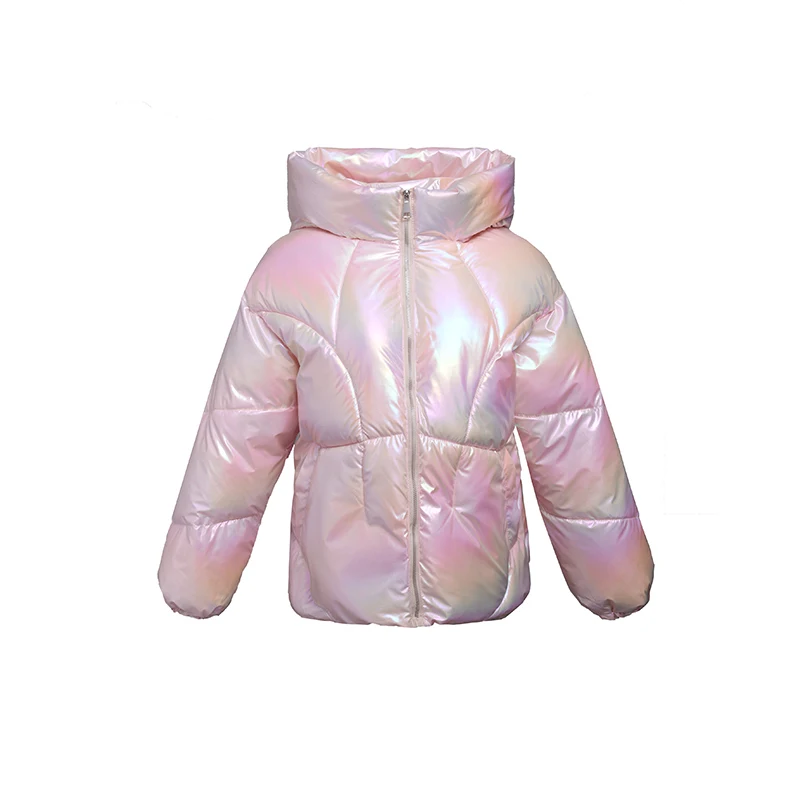 Parkas Glossy Winter Down Cotton Padded Jacket For Women Thick Bright Short Shiny Warm Jacket Cotton Parkas 2023 Femme Outwear