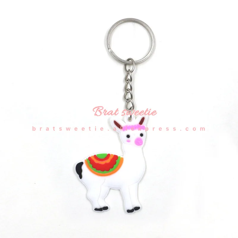 Cute Alpaca Keychain Llama Party Supplies Kids Backpack Bag Decoration Girls Christmas Birthday Party Gift Favors