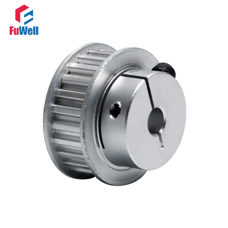 XL-24T Timing Pulley Clamp Type 24Teeth Transmission Belt Pulley 5/6/8/10/12/15mm Bore 11mm Width XL 24T Synchronous Pulley