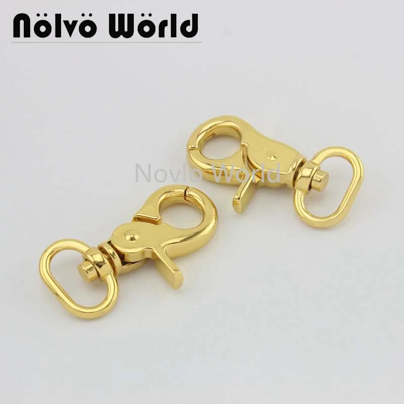 

Nolvo World 5-20-100pcs 4 colors 55*19.4mm 3/4" metal buckle for bag lobster clasps snap hooks for backpacks strap