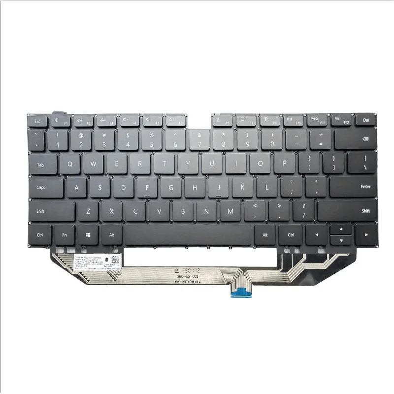 US Keyboard For Huawei MateBook X Pro MACH-W19 W19b W19C W19L W29BL Laptop Replacement Keyboard English Black