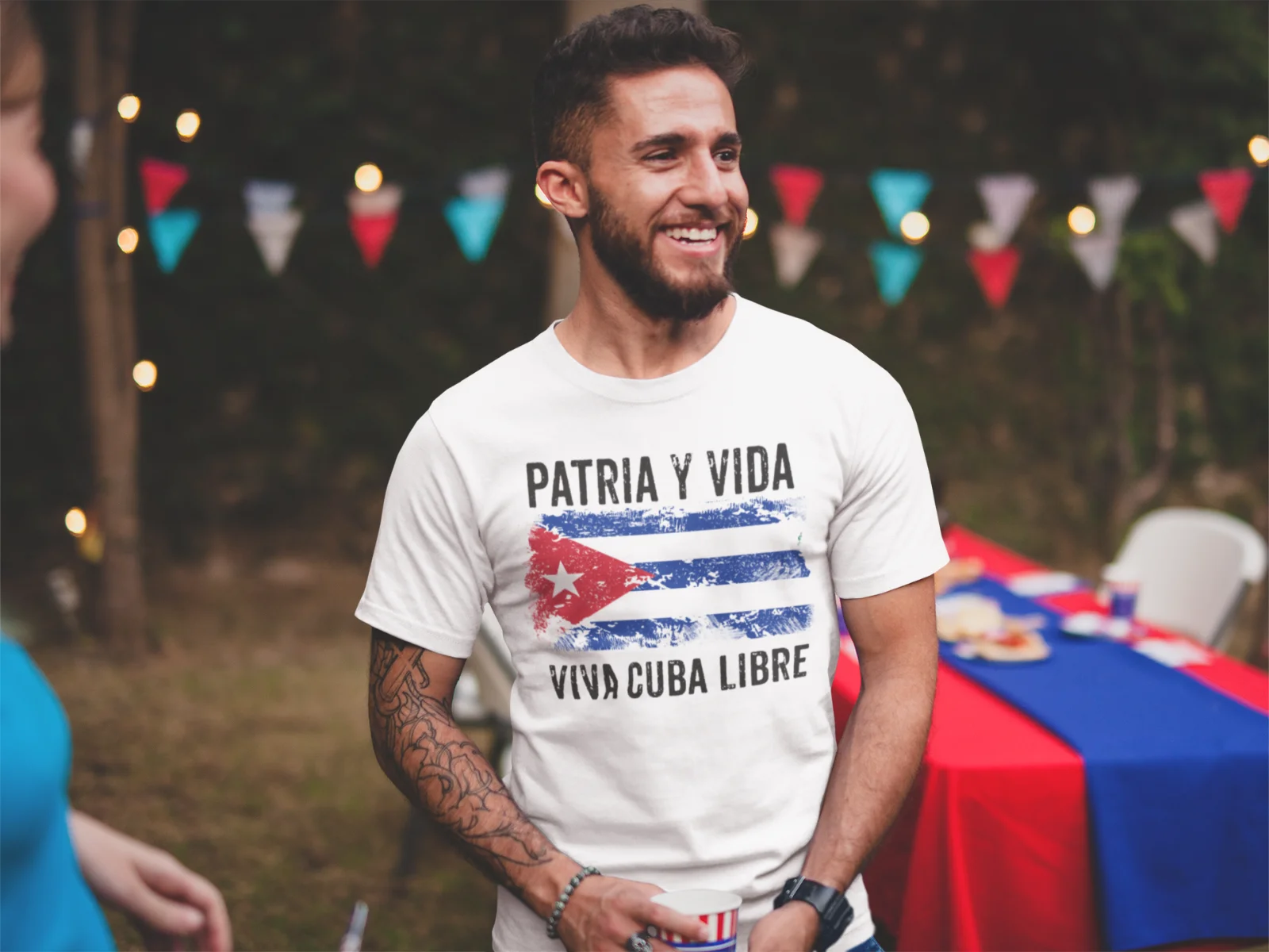 Viva Cuba Libre Vintage Cuba Flag Patria Y Vida Cuba Shirts Cotton Men Basic Tops  Tee Shirt