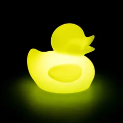 Luminous Swim Ducks Night Light RGB Color Changing Cute Duck Lighting Glowing Duck Floating Bath Light LED Pool Lights for Home