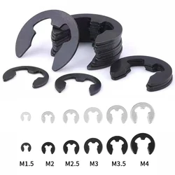 50PCS M1.5 M2 M2.5 M3 M3.5 M4 E Clip Circlip Retaining Ring Washer for Shaft Fastener E-Clip 02037 RC HSP Model Car Spare Parts