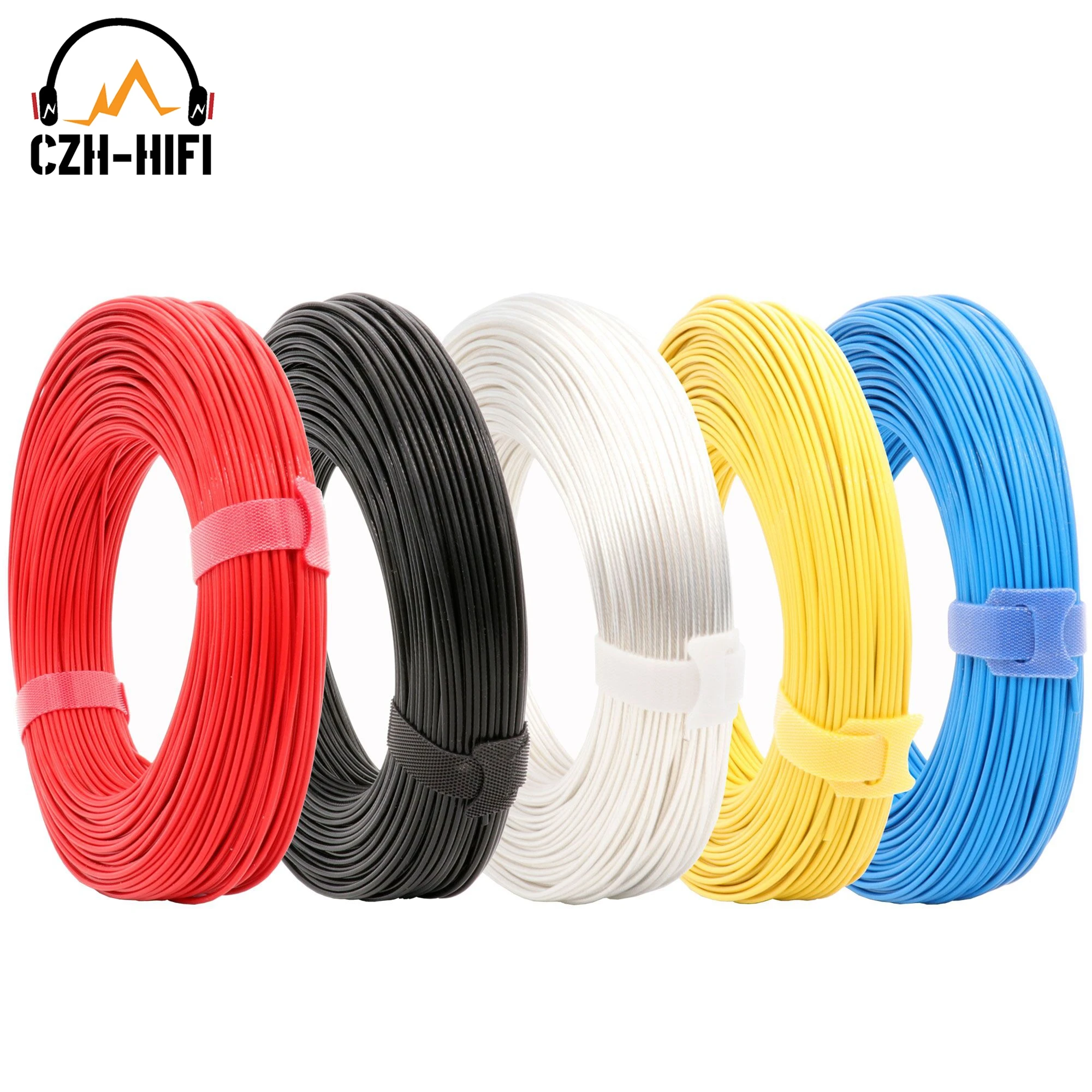 Brand New 1.00mm2 High Purity OCC PTFE Wire Cable Line for Audio Amplifier Speaker Headphone Cable Upgrade DIY AWG17 19Strands