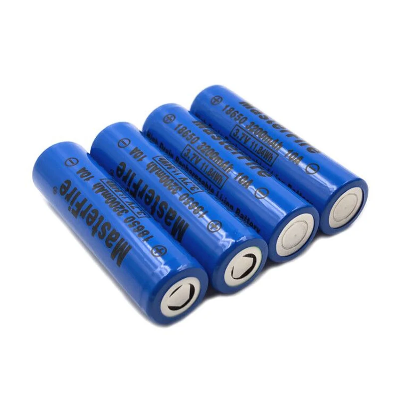 MasterFire 2pcs/lot Genuine 18650 3200mah 10A 3.7V 11.84Wh Battery High Drain Rechargeable Lithium Batteries Cell For e-cigs